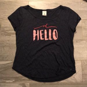 abercrombie navy shirt!